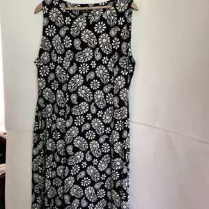 Tommy Helfinger  Dress, Size 16, Navy and white